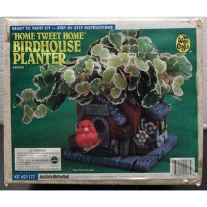 Vintage Wee Crafts Home Tweet Home Birdhouse Planter #21177 Ready to Paint *NEW*